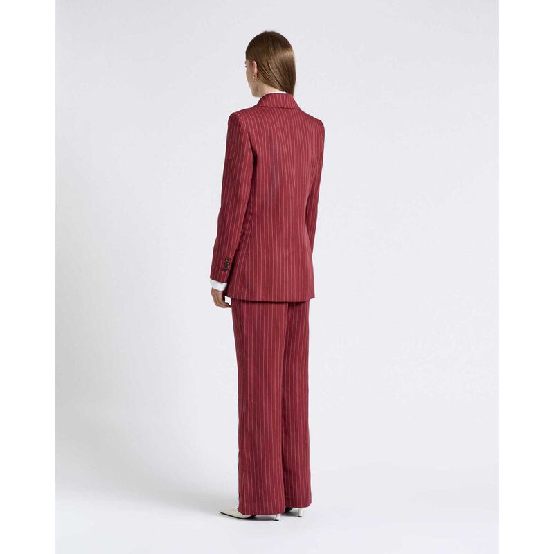 Cue Linen Blend Pinstripe Blazer image number 1